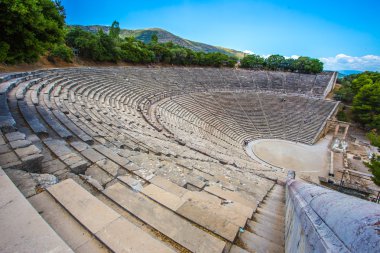 ancient theater in Epidaurus, Argolida, Greece clipart