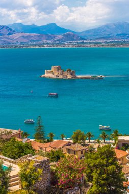Eski Venedik Kalesi bourtzi, nafplio, Yunanistan