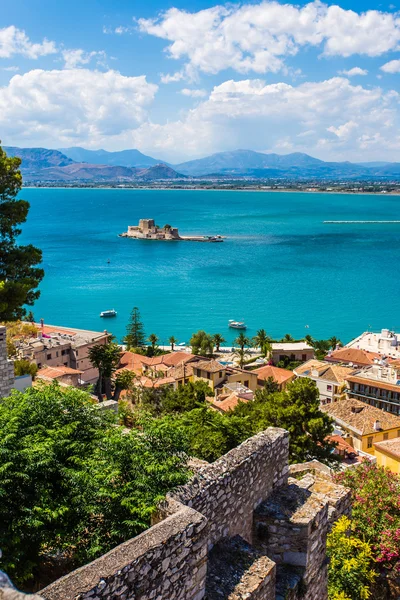 Stará benátská pevnost bourtzi v nafplio, Řecko — Stock fotografie