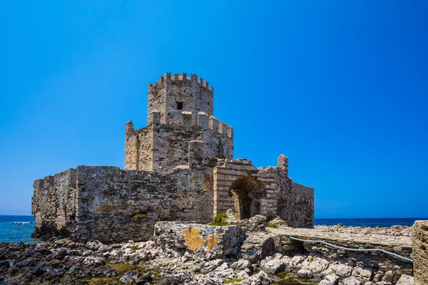 Methoni, Hıristiyani, Yunanistan Bourtzi kulede — Stok fotoğraf