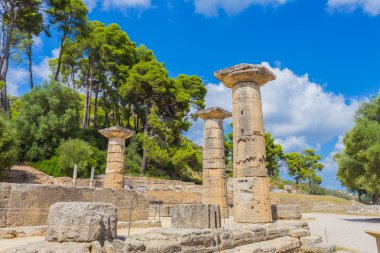harabelerde Ancient Olympia, Elis, Yunanistan