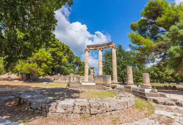 Ruinas antiguas del Philippeion, Olympia antiguo —  Fotos de Stock