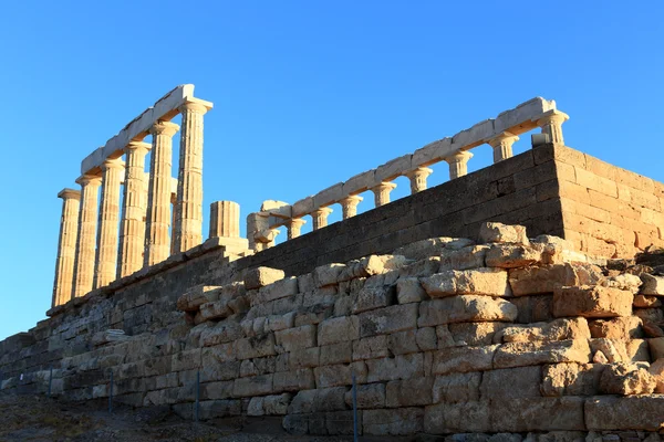 Храм Посейдона, Мис Sounion, Греція — стокове фото