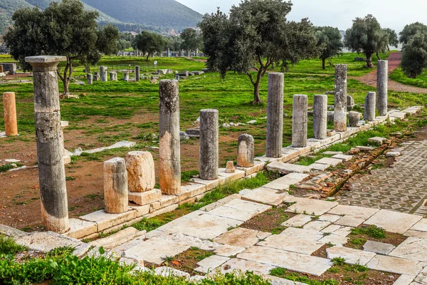 Antické ruiny v Messině, Řecko, Hdr fotografie — Stock fotografie