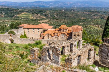 Mystras ortaçağ şehir Bizans Kilisesi