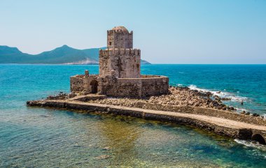Bourtzi kule, Methoni, Peloponnese, Yunanistan.
