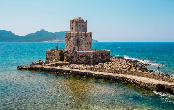 Den Bourtzi tower, Methoni, Peloponnesos, Grekland. — Stockfoto