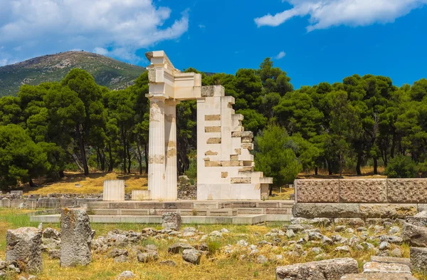 Ruinen von Asklepeion, Argolida, Griechenland — Stockfoto