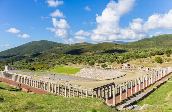 Rovine di stadio e palestra nell'antica Messina — Foto Stock