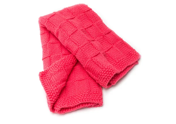 Red knitted fabric — Stock Photo, Image