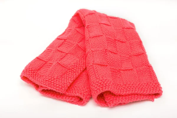 Red knitted fabric — Stock Photo, Image