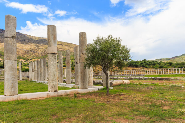 collonade of gymnasium in Ancient Messina