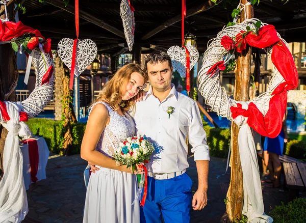 Ślub w Grecji — Zdjęcie stockowe