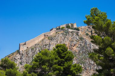 Palamidi kale tepe, Nafplion üzerinde