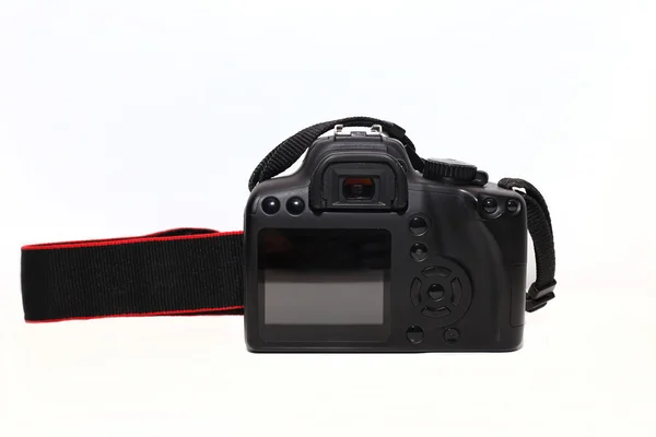 Closeup image of digital photo camera with display, isolated — Stock Photo, Image