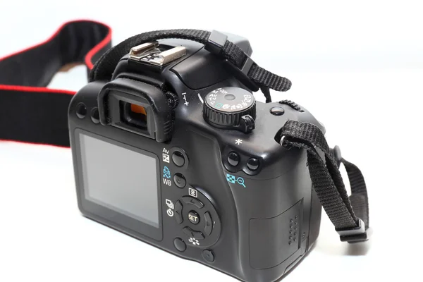 Closeup image of digital photo camera with display, isolated — Stock Photo, Image