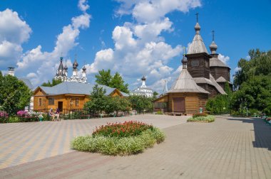 Rusya. Murom. Kutsal teslis Manastırı. ahşap kilise St sergius Radonezhsky of of