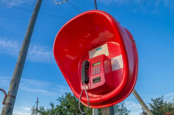 Zahltelefon im ländlichen Raum lizenzfreie Stockbilder