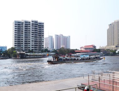 Bangkok, Tayland, Thailand, teknedeki yolcular