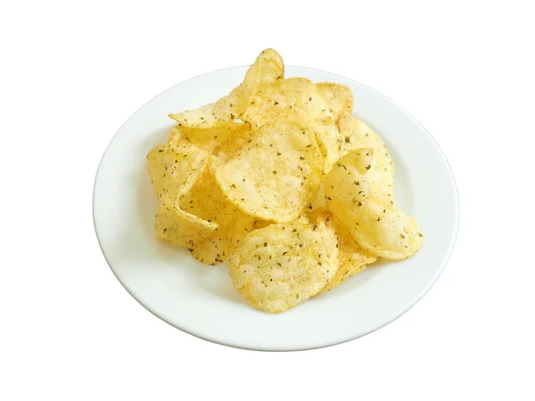 Chipsy ziemniaczane mieszane wodorostów — Zdjęcie stockowe