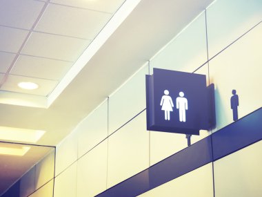 Işıklı genel tuvalet işareti 