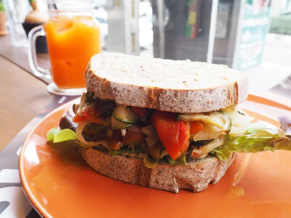 Sándwich vegetariano limpio orgánico — Foto de Stock