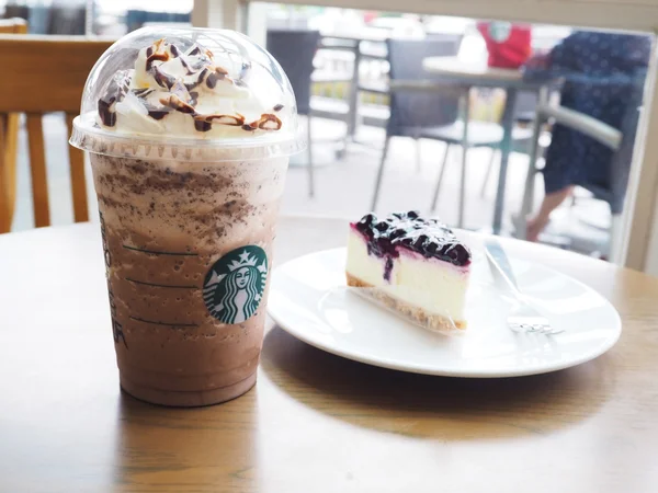 Choklad Starbuck kaffe Frappuccino Blended drycker — Stockfoto