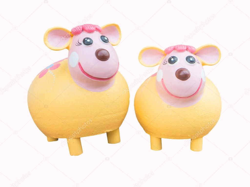 earthenware  sheep toy