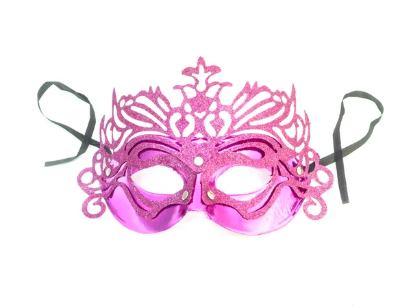 Maschera carnevale rosa — Foto Stock