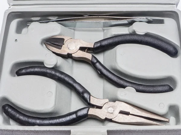 Metalowe sztuk plier set — Zdjęcie stockowe