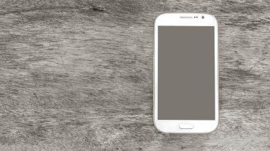 Beyaz akıllı telefon