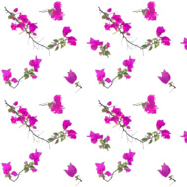 sorunsuz Pembe çiçek desenli 