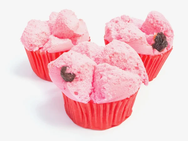 Pink Chinese steamed cup cake — Stock Photo, Image