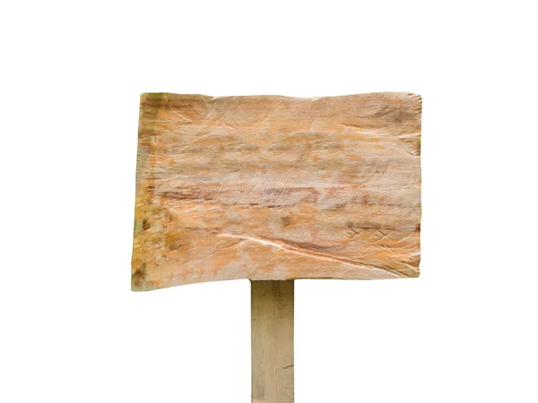 Old wooden billboard isolated — Stock Photo, Image