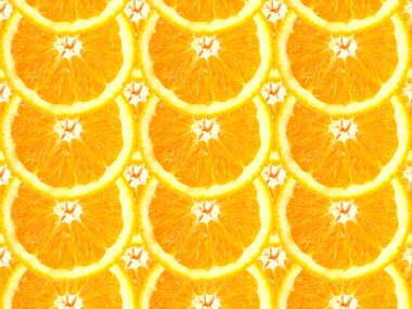 Turuncu desen dilimlenmiş