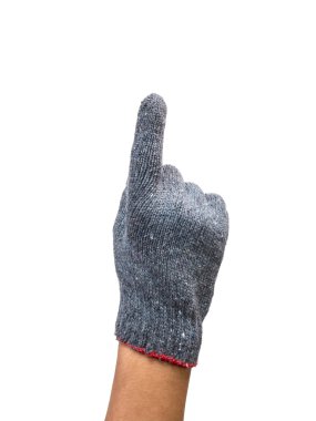 işçi el izole iterek eldivenli 