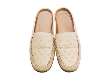 deri Bayan Ayakkabı bej renk