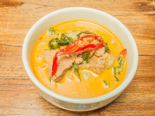 Thailändska nötkött grön curry — Stockfoto