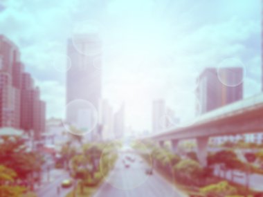 bulanık şehir arka plan