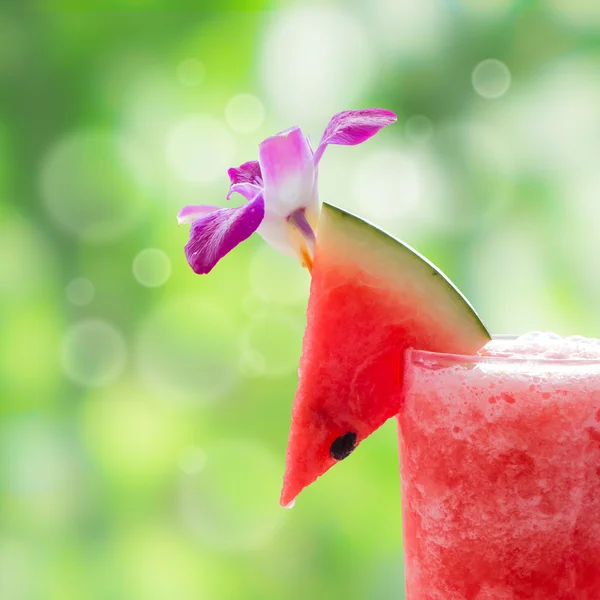 Glass of watermelon juice — Stock Photo, Image