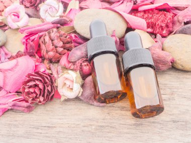 Damlalık şişe kırmızı potpuri ile