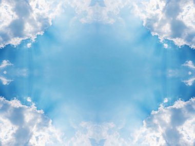 soyut gökyüzü ve beyaz bulut Çerçeve