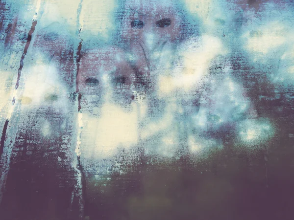 Devil behind the  misted glass — Stock Photo, Image