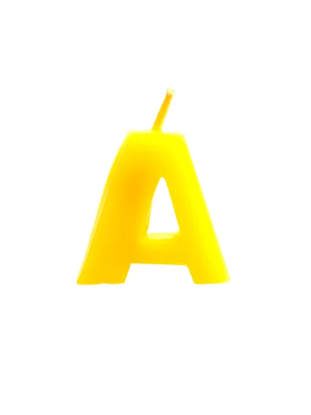 Velas coloridas do alfabeto — Fotografia de Stock