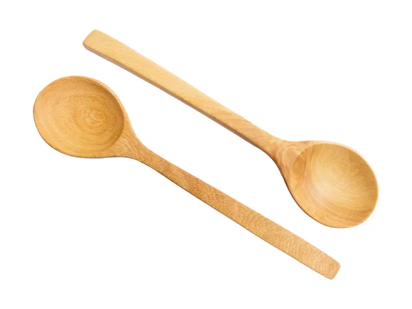 Wooden spoons isolated — Stock Photo, Image