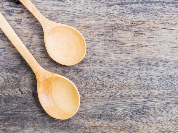 stock image wooden spoons on table