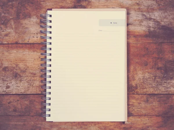 Blank notepad on desk — Stock Photo, Image