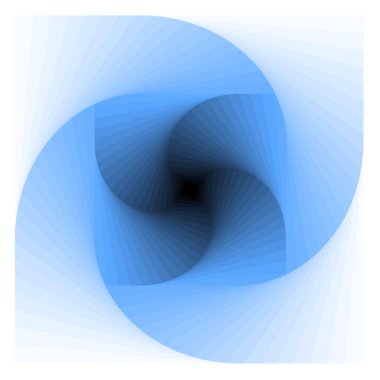 Gradyan mavi renk ve derinlik efekti için soyut illüstrasyon