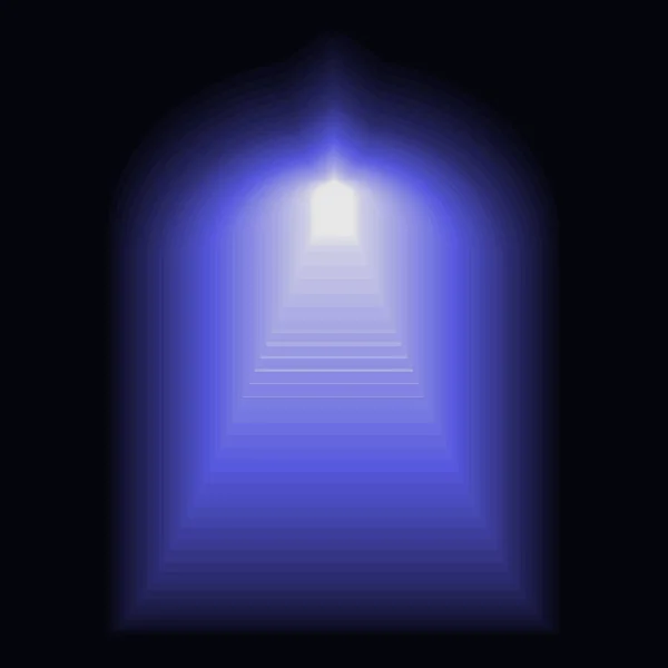 Illustration Purple Gradient Color Simulating Light End Hall — Stock Photo, Image