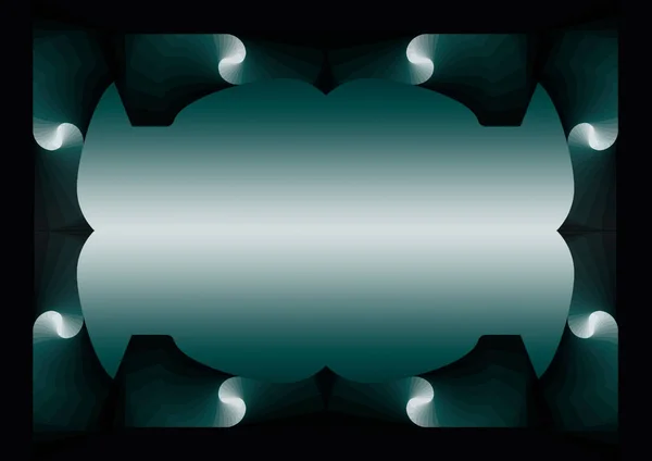 Frame Met Abstract Design Groene Kleurverloop Achtergrond Textuur — Stockfoto